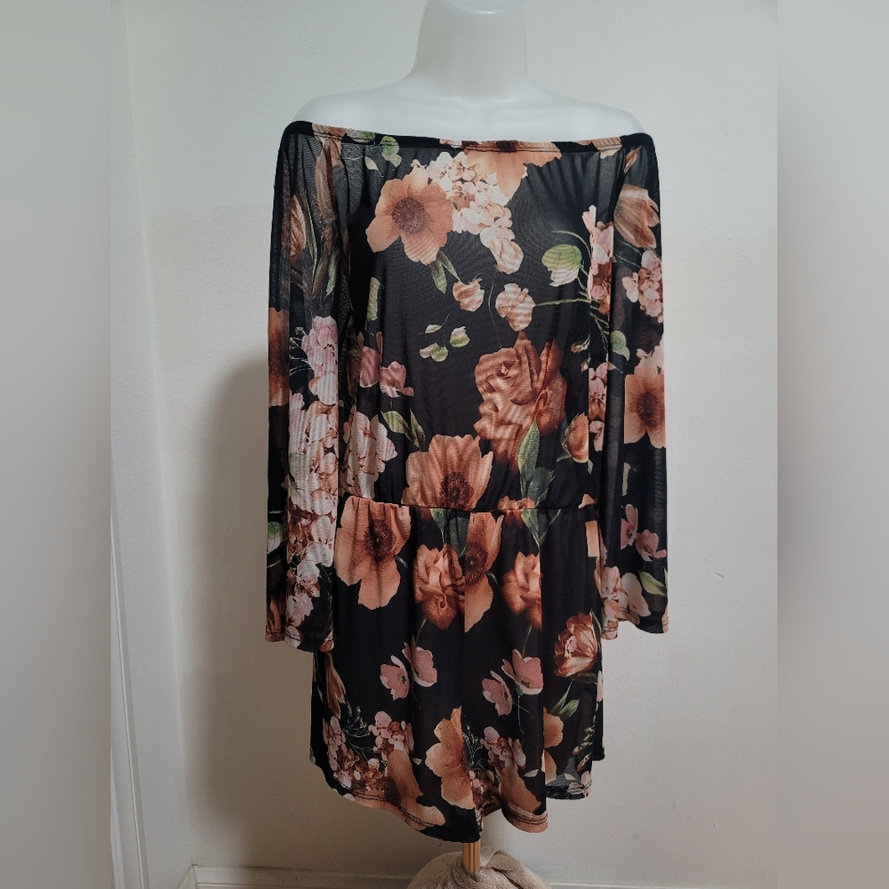 Floral Off-Shoulder Romper